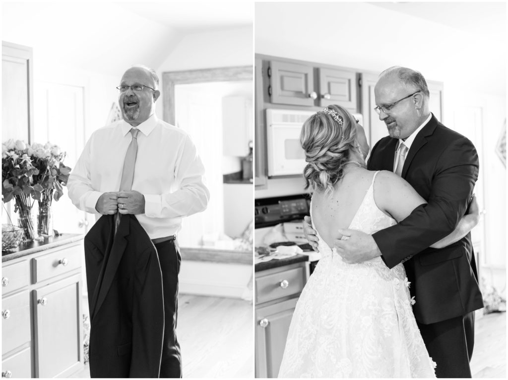 First look with Dad and Bride
